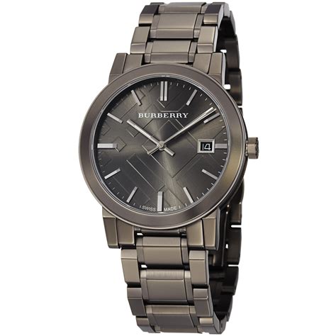 mens burberry watxh|burberry mens gunmetal watch.